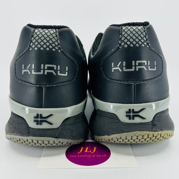 Kuru Mens Quantum Supportive Stability Walking Sneakers Black Slate Gray Size 12 - Picture 6 of 11